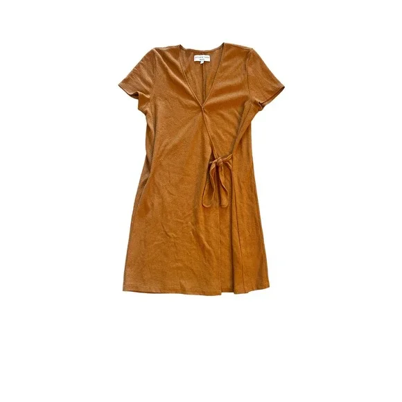 texture & thread short sleeve side tie dress Texture & Thread Short-Sleeve Side-Tie Dress